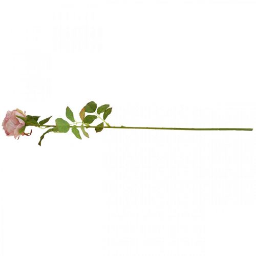 Artikel Deco rosa pink, blomsterdekoration, kunstrose L74cm Ø7cm