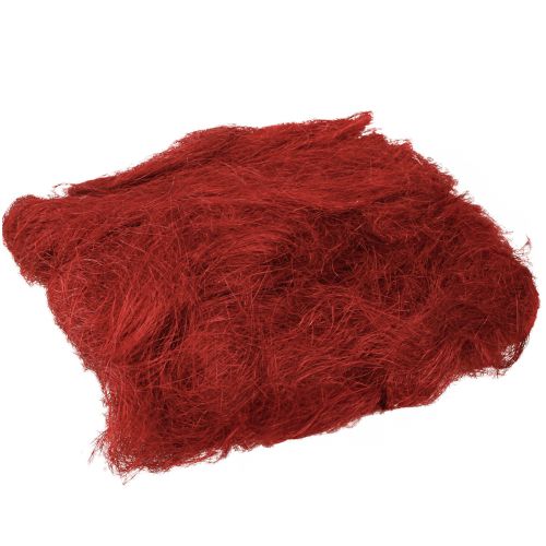 Sisal rød bordeaux naturfiber 300g