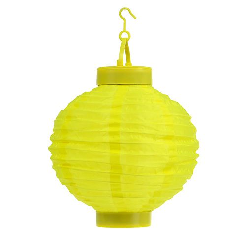 Lampion LED med solcelle 20cm gul