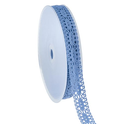 Floristik24 Blondebånd jeans blå dekorative bånd smykkebånd B18mm L20m