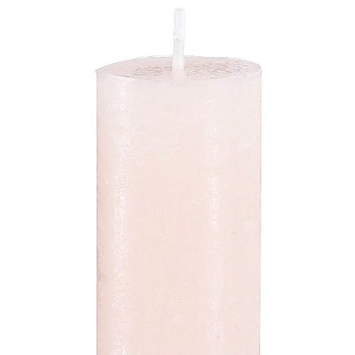 Artikel Ensfarvede lys pink pinde lys lys pink 34x300mm 4 stk.