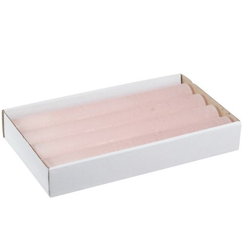 Artikel Taper lys lys pink ensfarvede lys pink 34x240mm 4 stk.