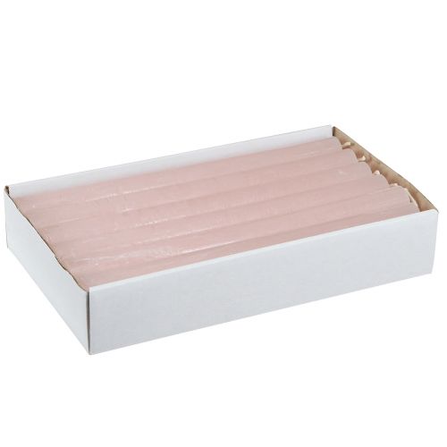 Artikel Pindelys ensfarvede lys pink lys pink 21×240mm 12 stk.