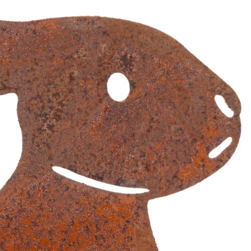 Artikel Havepælskanin til påskedekoration med rusten finish i landlig stil 60 cm 4 stk.
