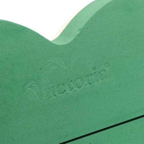 Artikel Blomsterskumhjerte stort vådt blomsterskum grønt 48 cm 2 stk.