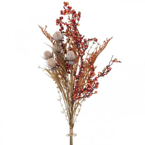 Artikel Kunstige planter efterårsdekoration tidsler bær bregne 65cm bundt