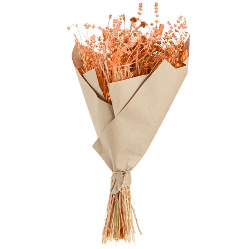 Artikel Buket tørrede blomster orange abrikos tør buket 45cm 80g