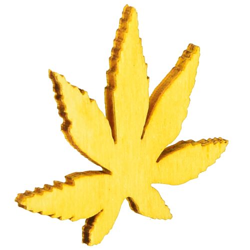 Artikel Scatter dekorationsblade gul, brun, platin assorteret 4cm 72 stk