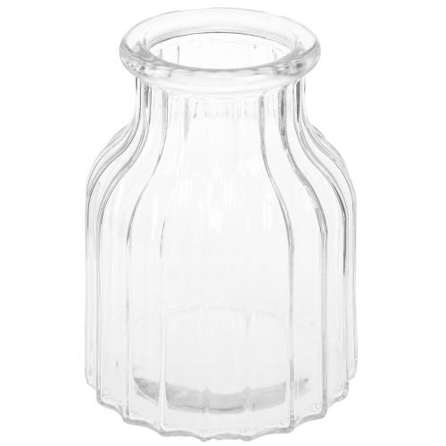 Vase glasriller glasvase dekorativ glas klar Ø11cm H15cm 2stk