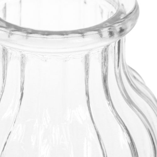 Artikel Vase glasriller glasvase dekorativ glas klar Ø11cm H15cm 2stk