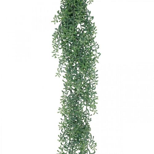 Grøn plantehængende kunstig hængeplante med knopper grøn, hvid 100cm