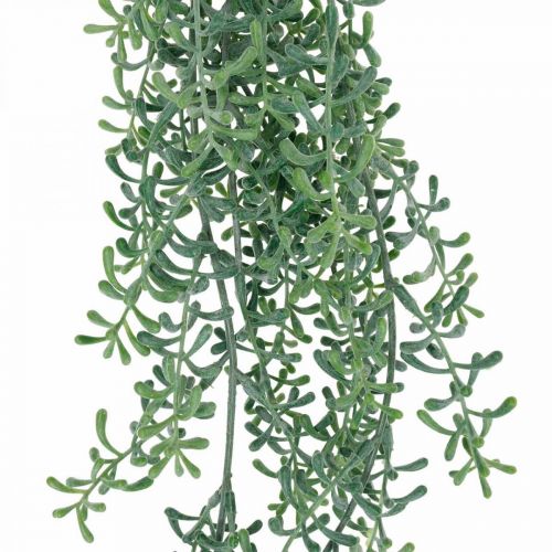 Artikel Grøn plantehængende kunstig hængeplante med knopper grøn, hvid 100cm