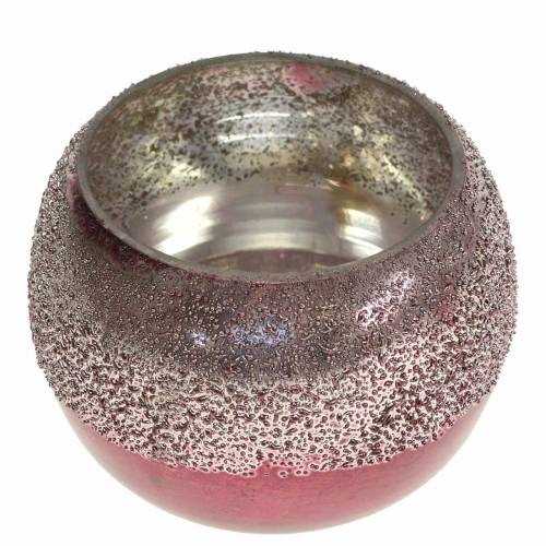 Artikel Lanterne glas pink Ø8,5cm H6,5cm 4 stk