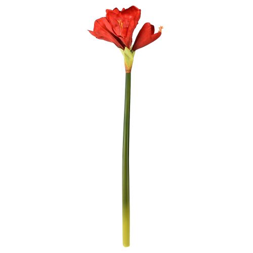 Artikel Kunstig amaryllis i lys rød - elegante blomster til luksuriøs værelsesindretning, 66 cm