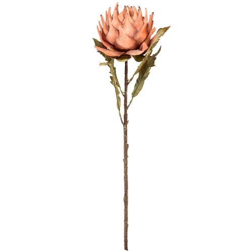 Artikel Artiskok kunstig blomst efterår orange tørt look Ø15cm 73cm