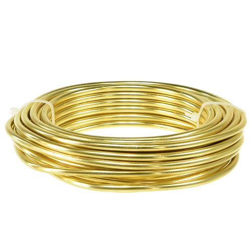 Håndværkstråd alu-tråd til kunsthåndværk guld Ø5mm 500g