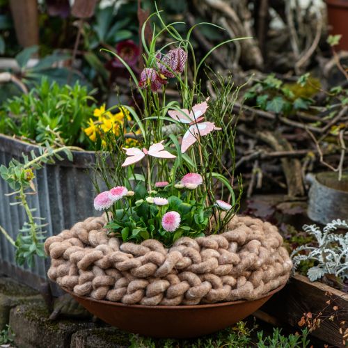 Artikel Blomsterpind sommerfugletræ med fjer 8x7cm 12 stk