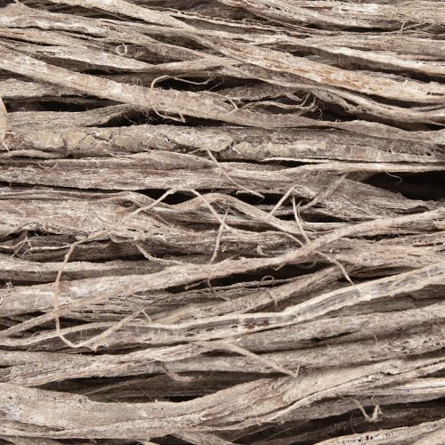 Artikel Dekorative fibre til kunsthåndværk naturlige brune hvide naturmaterialer 500g