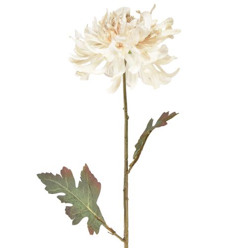 Krysantemum Kunstige Dekorative Blomster Creme L72cm 2stk