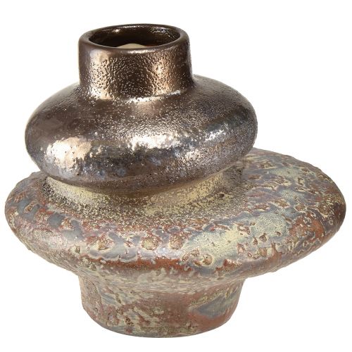 Dekorativ vase keramisk metallic look dekorativ vase 19×18×16cm