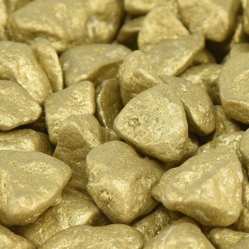 Artikel Dekorative sten borddekoration scatter dekoration gul guld 9mm–13mm 2kg