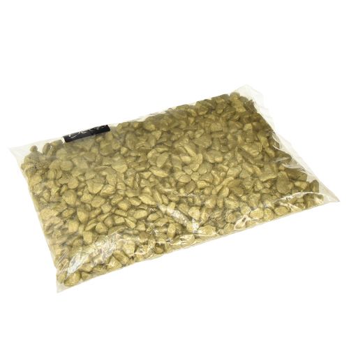 Artikel Dekorative sten borddekoration scatter dekoration gul guld 9mm–13mm 2kg