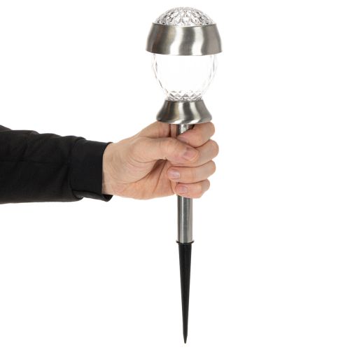 Artikel Solcellehavelamper, kuglelamper med jordspyd, 36 cm, 4 stk.