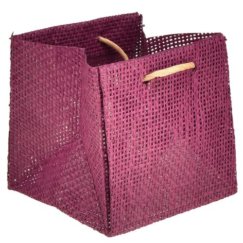 Artikel Gavepose med hanke i bordeaux pink 10,5cm 8 stk