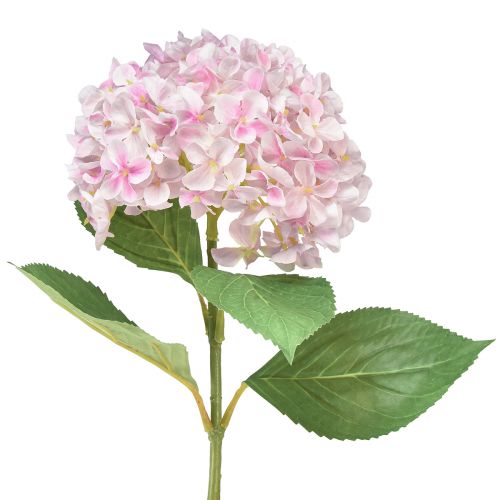 Floristik24 Hortensia kunstig lys pink kunstig blomsterhaveblomst 65cm