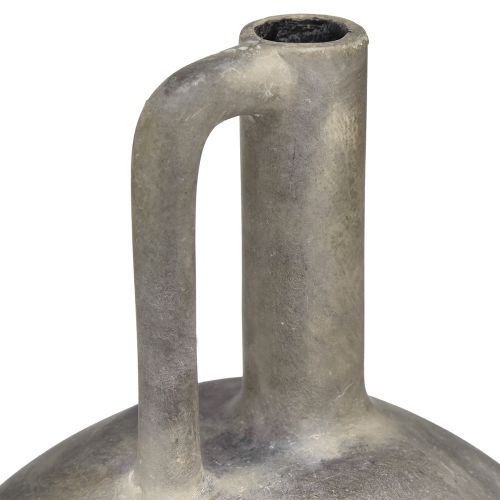 Artikel Keramisk vasekande antik look keramisk grå rust H27cm