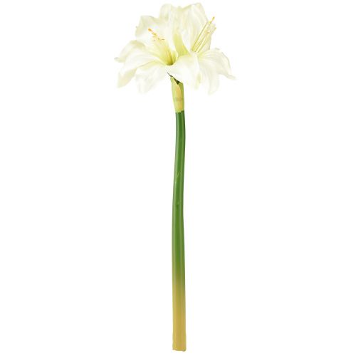 Artikel Kunstig ridderstjerne som ægte kunstige blomster hvid amaryllis 40cm 3stk