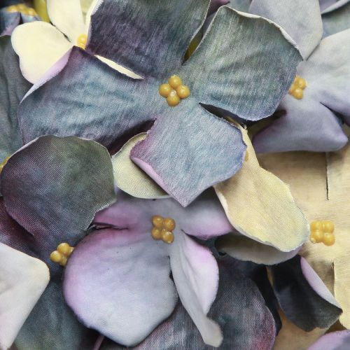 Artikel Kunstige blomster i blå hortensia stor Ø15cm L58cm 2stk