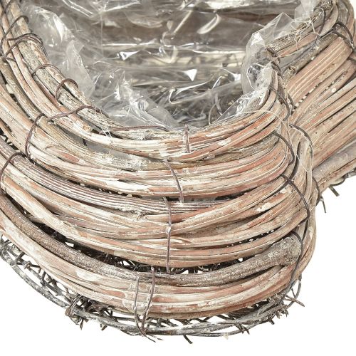 Artikel Plant hjerte rattan vinstokke naturlig hvid 20cmx24cmx6cm 2stk