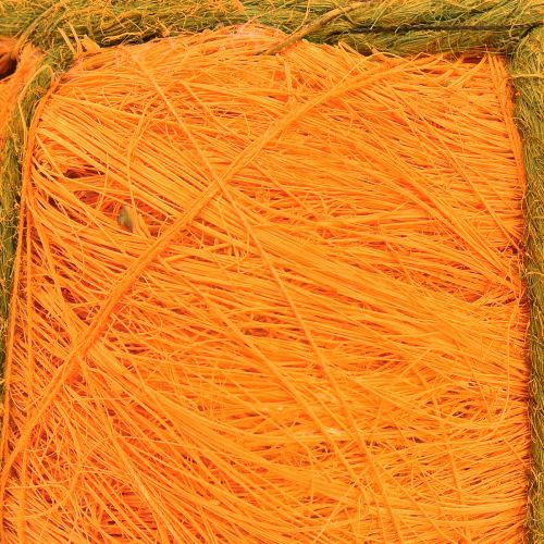 Artikel Plantekrukke græskar dekoration orange/gul-grøn sisal Ø21cm H12cm