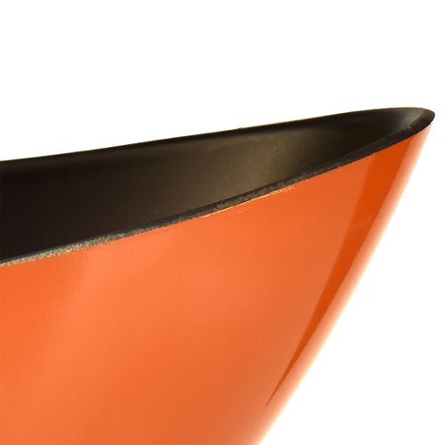 Artikel Moderne bådskål i orange – 39 cm – alsidig til dekoration og beplantning – 2 stk