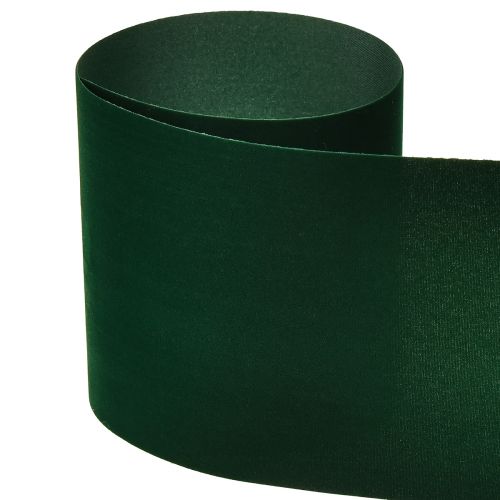 Artikel Velourbånd grønt bredt bånd mørkegrønt velour 100mm 8m