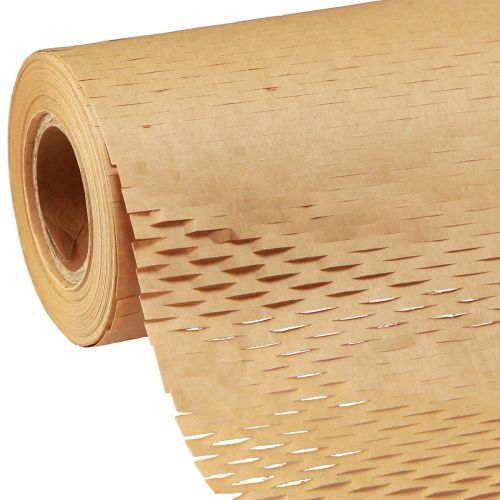 Honeycomb papir naturligt brunt indpakningspapir B50,5cm L250cm