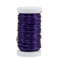 Floristik24 Deco Emaljeret Tråd Violet Ø0,50mm 50m 100g