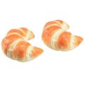 Floristik24 Dekorativ croissant kunstig maddummy 10cm 2stk