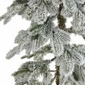 Floristik24 Kunstigt juletræ Slank sneklædt vinterdekoration H180cm